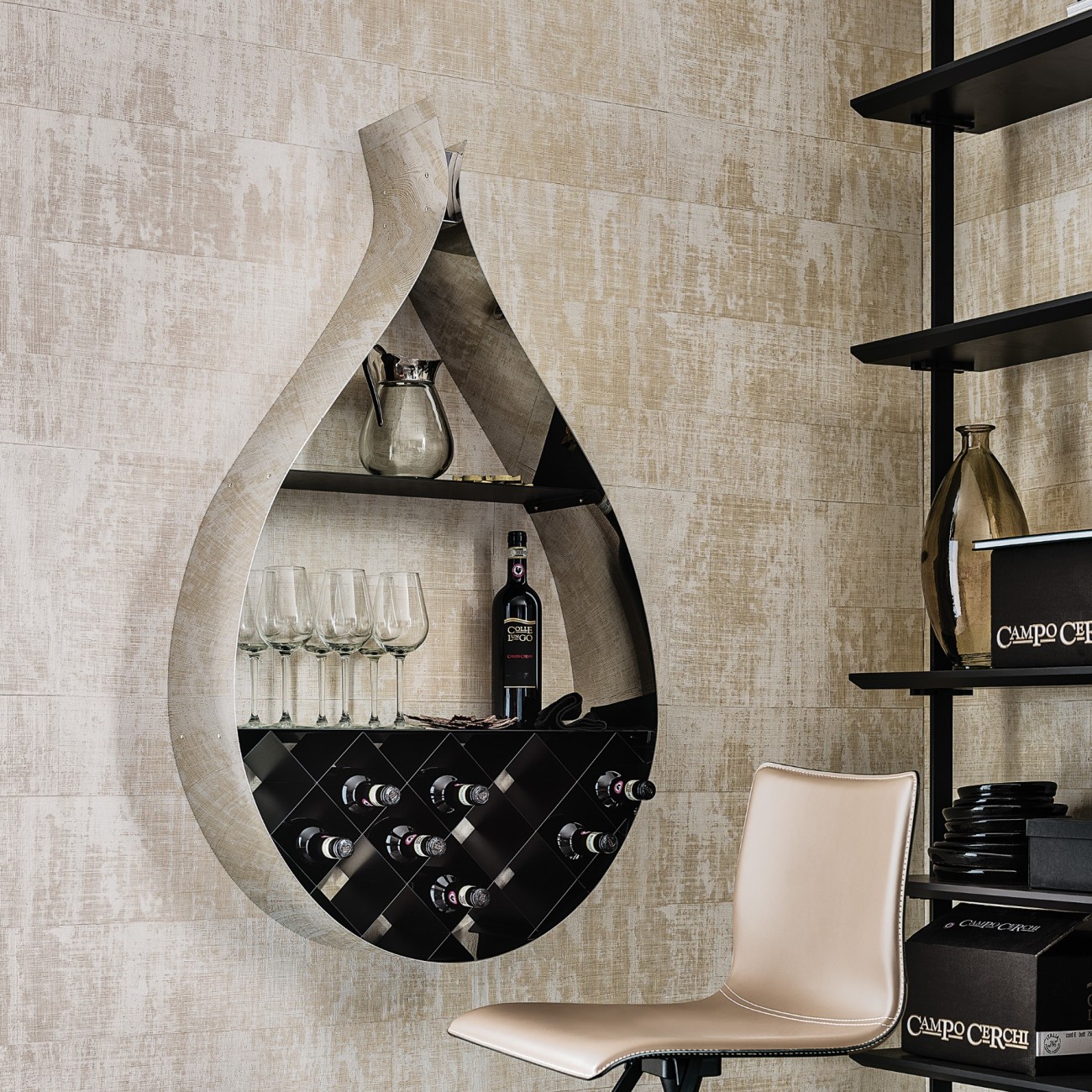 CATTELAN ITALIA BIBLIOTHÈQUE DROP