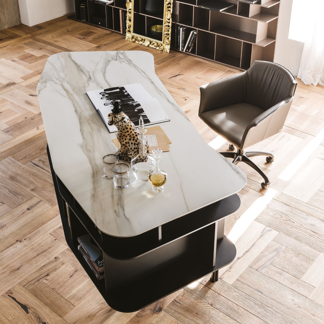 CATTELAN ITALIA SCRIVANIA WALL STREET