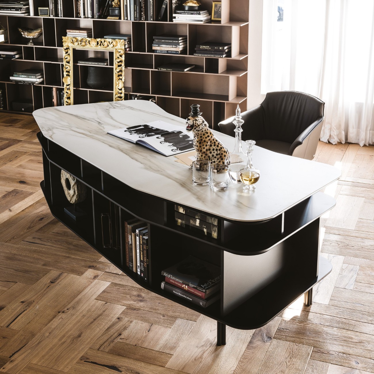 CATTELAN ITALIA SCRIVANIA WALL STREET