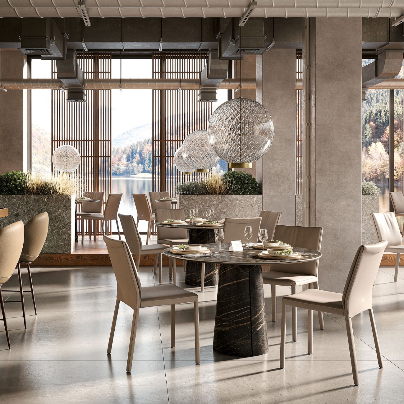 CATTELAN ITALIA TABLE KUBA KERAMIK BISTROT