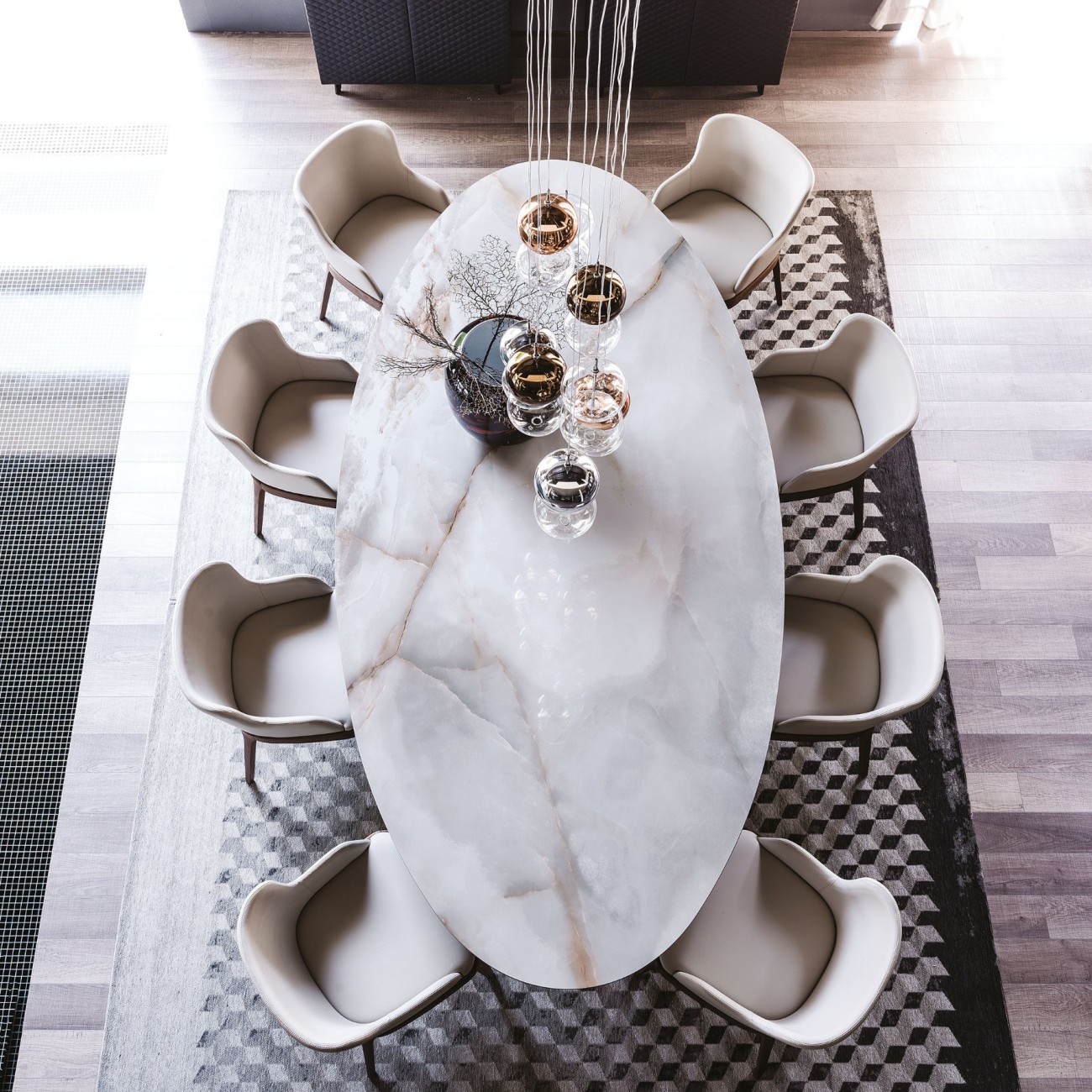 CATTELAN ITALIA ROUND TABLE ROLL KERAMIK